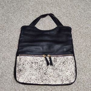 Fossil Erin Cowprint Fold Over Crossbody